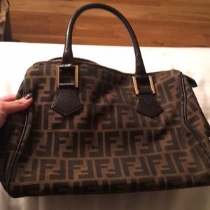 Fendi Logo Bowler Bag